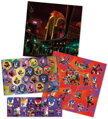 Samolepky s pozadím ježek Sonic set 3 archy dárkový box