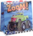 Taška dárková 20x20x9cm Monster Truck 4 druhy