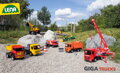 LENA Auto Bagr Giga Trucks žluto-černý plast 80cm na písek v krabici