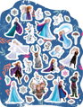 JIRI MODELS Sešit 60 aktivit Ledové Království (Frozen) set se samolepkami