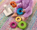 FISHER PRICE Baby skládačka rock-a-stack věžička pro miminko