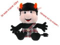 PLYŠ Čertík RUDLA sedící, česky mluvící 20 cm * PLYŠOVÉ HRAČKY *
