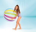 INTEX Míč nafukovací 107cm průhledný puntíky / proužky 2 druhy na vodu 59065
