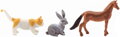 Zvířata domácí farma 4-6cm plastové figurky zvířátka set 12ks v sáčku