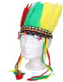 KARNEVAL Indián barevná čelenka 5 barev *KARNEVALOVÝ DOPLNĚK*