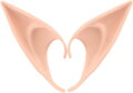 KARNEVAL Elfí uši set 2ks latexové 12cm *KARNEVALOVÝ DOPLNĚK*