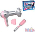 KLEIN Dětský fén Na baterie Set S hřebínkem BRAUN