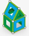 GEOMAG Classic Panels modrá 52 dílků Eko magnetická STAVEBNICE