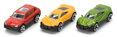 DICKIE Přeprava autíček set transportér 28cm + autíčko 3ks kov 2 druhy