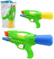 Pistole vodní 28cm se zásobníkem na vodu 2 barvy plast v sáčku