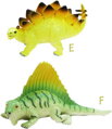 Zvířata dinosauři 23cm realistické figurky zvířátka 6 druhů pryž