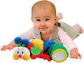 K´S KIDS Stonožka BABY s kousátkem 48 cm Pro miminko