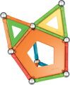 GEOMAG Supercolor Panels 35 dílků Eko magnetická STAVEBNICE