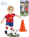 EP Line Shooters set figurka fotbalista + kužel s míčem plast 12 druhů
