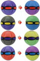 EP line Phlat Ball junior disk 8,5cm měnící se v míč mění barvu 2v1 plast