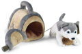 PLYŠ Pes Husky 13cm set s přepravkou Eco-Friendly *PLYŠOVÉ HRAČKY*