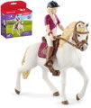SCHLEICH Sofia na koni figurka ručně malovaná herní set s doplňky plast