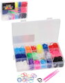 UDĚLEJ SI NÁRAMEK Gumičky LOOM BANDS 1440ks set s doplňky mix barev