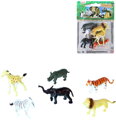 Zvířata divoká Safari 6cm plastové figurky zvířátka set 6ks blistr