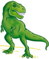 SES CREATIVE Razítka dětská dinosauři kreativní set 11ks s pastelkami