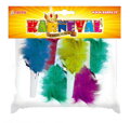 KARNEVAL Frkačka s peřím 6ks na párty KARNEVALOVÝ DOPLNĚK