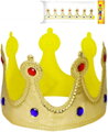 KARNEVAL Koruna královská na suchý zip látková KARNEVALOVÝ DOPLNĚK