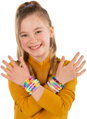 UDĚLEJ SI NÁRAMEK Gumičky LOOM BANDS 700ks + tkalcovský stav s korálky