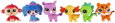LPS Littlest Pet Shop figurka zvířátko mazací guma s překvapením