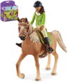 SCHLEICH Sarah na koni figurka ručně malovaná herní set s doplňky plast
