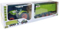 RC Traktor Claas Axion + přívěs na vysílačku 2,4GHz na baterie Světlo