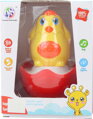 Rolly-Polly kuřátko / sovička baby zvířátko kývací s rolničkou pro miminko 2 druhy