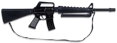 Puška policejní útočná 72cm černý samopal kovový M-118 v krabici