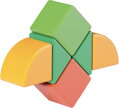 GEOMAG Magicube Shapes baby magnetická stavebnice 6 dílků