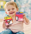 K´S KIDS Baby soft kostky textilní 2ks zvířátka počítání na baterie Zvuk