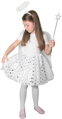 KARNEVAL Šaty tutu sukně anděl s křídly a doplňky 3-7 let (104-146cm) *KOSTÝM*
