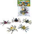 Zvířata pavouk exotický 8cm plastové figurky zvířátka set 5ks v sáčku