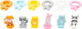 BIGJIGS TOYS DŘEVO Puzzle baby vkládací zvířátka 12 dílků