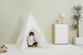 VIGA PolarB Stan dětský 122x150x122cm indiánské teepee s oknem dřevo/plátno