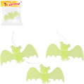 Netopýr 20cm zvířátko svítící ve tmě set 3ks Halloween dekorace