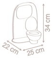 SMOBY Baby Nurse Toaleta WC s koupelnou herní set pro panenku miminko