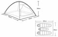 KUBISPORT Stan kopule monodome 205x150x100cm pro 2-3 osoby