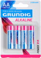Baterie AAA alkalická mikrotužková LR03 1,5V set 4ks na kartě Grundig