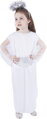 KARNEVAL Šaty anděl + svatozář vel. M 6-8 let (116-128cm)  KOSTÝM