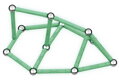 GEOMAG Glow 60 dílků ve tmě svítící Eko magnetická STAVEBNICE