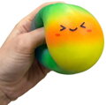 Knedlíček Squishy Dumpling duhový mačkací antistresový knedlík v košíku