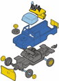 SEVA Monti System 01 Auto Land Rover TECHNIC stavebnice MS01 0101-1