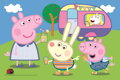 TREFL PUZZLE Prasátko Peppa Pig U rybníka mini 20x13cm 54 dílků 4 druhy