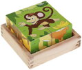 WOODY DŘEVO Kubus Safari obrázkové dětské kostky 4ks *DŘEVĚNÉ HRAČKY*