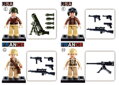SLUBAN ARMY WWII Mini figurka voják 12 druhů set s doplňky ke stavebnici plast