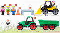 LENA Baby Truckies Farma set 2 pracovní vozidla s figurkami a doplňky